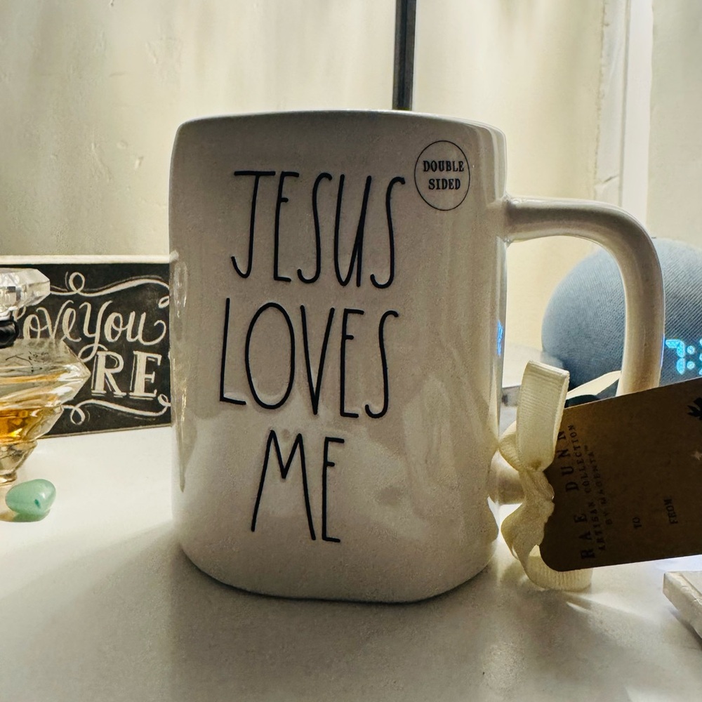 BOGO Rae Dunn Mug - Jesus Loves Me - Picture 3 of 6